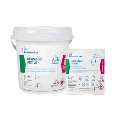 Ultrasol Active Desinfektionsmittel 40g Einzeldosis, 100 Stück | Dr. Schumacher