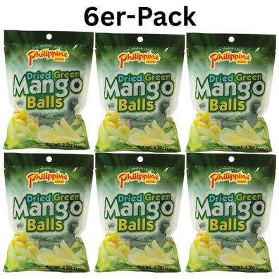 6er-Pack Philippine Brand Getrocknete Grüne Mango Balls 100g