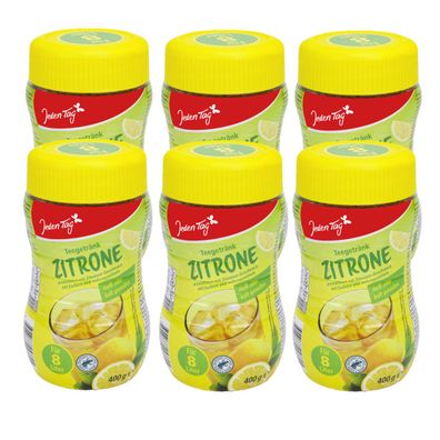 Jeden Tag Zitronen Tee Instant Getränkepulverzubereitung 400g 6er Pack
