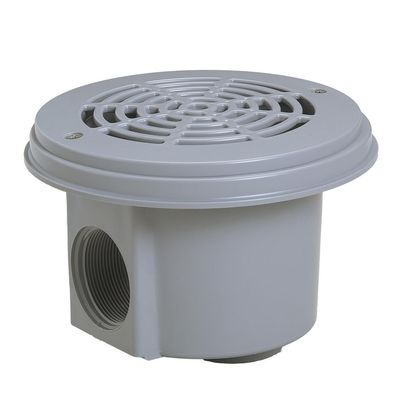Hayward Bodenablauf Premium für Folienbecken Ø 21 cm | Hellgrau