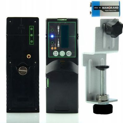 Rosfix Laserdetektor RDG01 – M5 Gewinde, 100 m Reichweite | 2 Präzisionsmodi