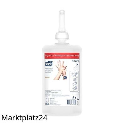 Tork Flüssigseife Zur Händedekontamination 1L Flasche, pH-Neutral