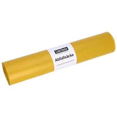 Müllbeutel MDPE, 30L, gelb, 500x600mm, 1A-Material, 20x50 St/Krt