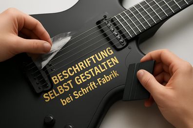 Beschriftung für Instrumente Klebebuchstaben Wunschtext Aufkleber selbst gestalten