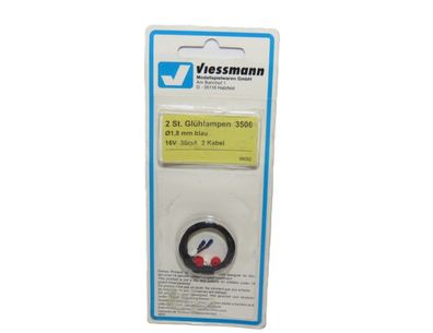 Viessmann 3506 - 2 Glühlampen 1,8 mm blau - Originalverpackung