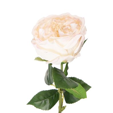 Clayre & Eef Kunstblume Rose 43 cm Weiß Kunststoff (Gr. 9x9x43 cm)