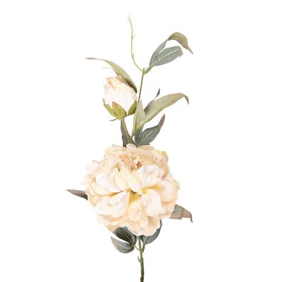 Clayre & Eef Kunstblume 78 cm Beige Kunststoff (Gr. 14x14x78 cm)