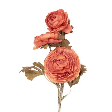 Clayre & Eef Kunstblume 70 cm Orange Kunststoff (Gr. 10x12x70 cm)