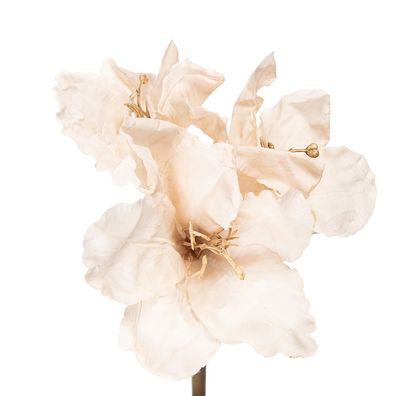 Clayre & Eef Kunstblume 65 cm Beige Kunststoff (Gr. 16x16x65 cm)