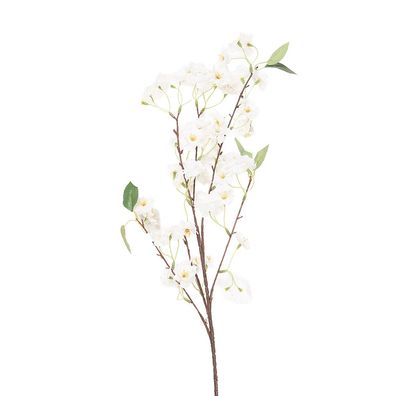 Clayre & Eef Kunstblume 90 cm Weiß Kunststoff (Gr. 10x12x90 cm)
