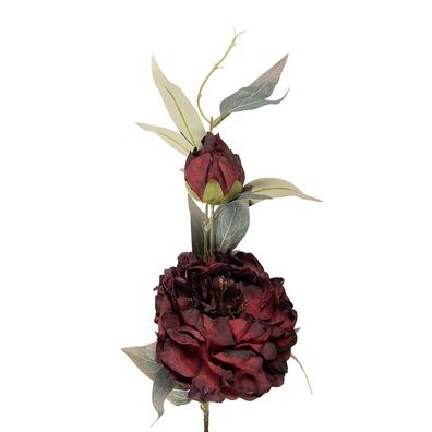 Clayre & Eef Kunstblume 78 cm Rot Kunststoff (Gr. 14x14x78 cm)