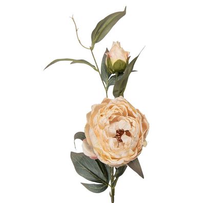 Clayre & Eef Kunstblume 83 cm Beige Kunststoff (Gr. 14x14x83 cm)