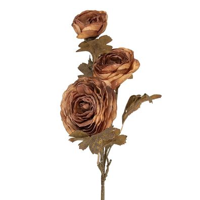 Clayre & Eef Kunstblume 70 cm Braun Kunststoff (Gr. 10x12x70 cm)