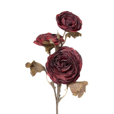 Clayre & Eef Kunstblume 70 cm Rot Kunststoff (Gr. 10x12x70 cm)