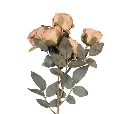 Clayre & Eef Kunstblume Rose 43 cm Braun Kunststoff (Gr. 8x13x43 cm)