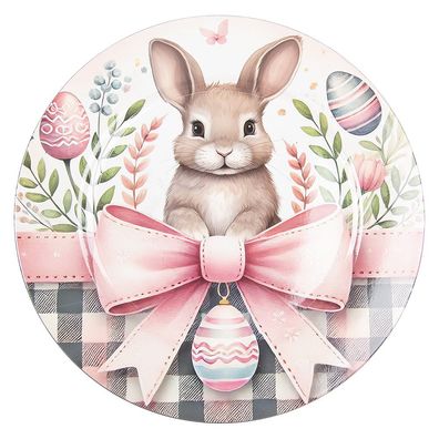 Clayre & Eef Unterteller Ø 33 cm Weiß Kunststoff (Gr. Ø 33x1 cm)