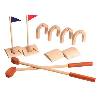 Holz-Golf Set fér Kinder â?? Pädagogisches Eltern-Kind-Spielzeug fér Indoor & Outdoo