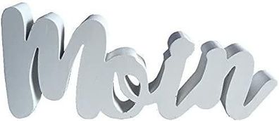 Schriftzug „MOIN“ - Maritime Deko in Scheibenschrift