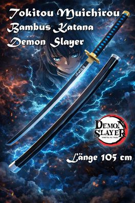 NEU Demon Slayer Tokitou Bambus Katana Schwert 105cm für Cosplay Anime Manga Fan