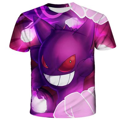 Pokemon T-Shirt fér Kinder (Unisex) - Motiv: Gengar