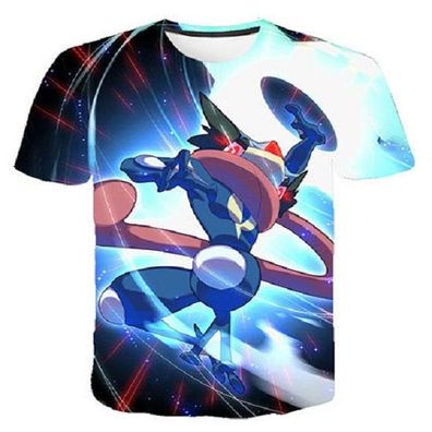 Pokemon T-Shirt fér Kinder (Unisex) - Motiv: Quajutsu / Greninja