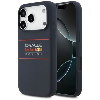 Hülle iPhone 17 Pro Max Red Bull Racing MagSafe Silikon blau Logo