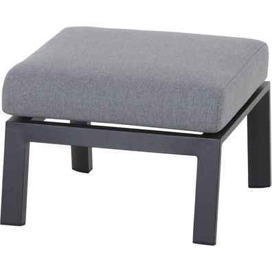 Valencia Loungehocker matt anthrazit / salt&pepper