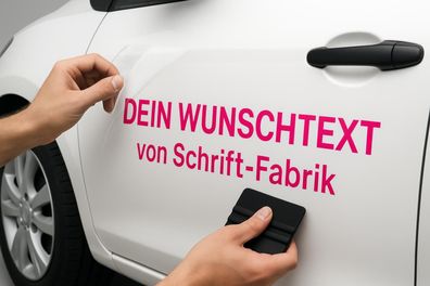 Eigener Text Aufkleber Auto Autoaufkleber Wunschtext selbst gestalten