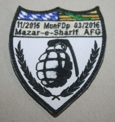 Aufnäher/ Badges 11/2015 MunFDp 03/2016 Mazar-e-Sharif AFG