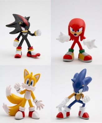 Sonic the Hedgehog 4 tlg. Sammelfiguren Set mit Sonic, Shadow, Knuckles & Tales