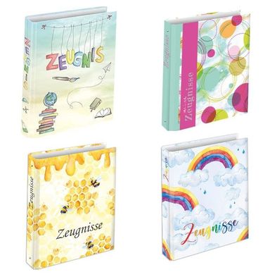 Schule Zeugnisringbuch&Zeugnismappe DIN A4 Honey Circles Rainbow*Schooldoodl