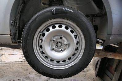 4x Felgen Caddy 2K 195/65 R15 Winterreifen Felge 6jx15H2 ET47 Reifen 6-7mm