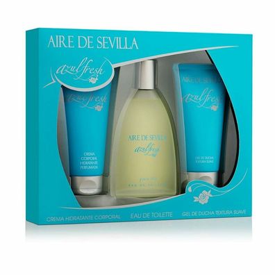 Aire De Sevilla Azul Fresh Eau De Toilette Spray 150ml Set 3 Piezas
