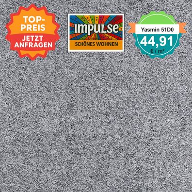 VorwYasmin 51D050D9 Teppichboden Velours 4 m breit - ab 5 m² versandkostenfrei