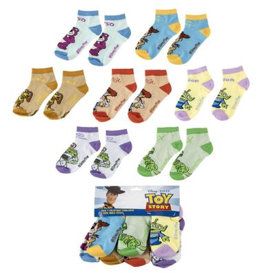 Disney Toy Story 7 Paar Kinder Kurzsocken Mehrpack für Alltag und Sport