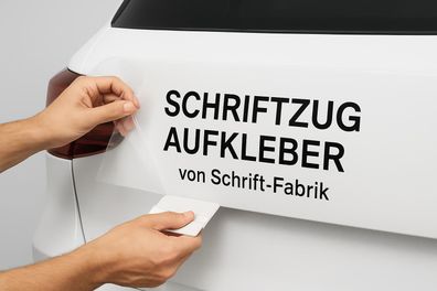 Schriftzug eigener Text Aufkleber Auto Autoaufkleber Wunschtext selbst gestalten