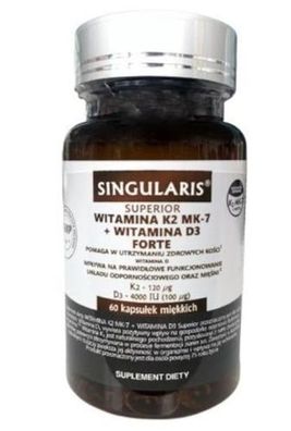 Hochdosiertes Vitamin K2 & D3 Praeparat - 120 ug K2 und 4000 IE D3, 60 Kapseln