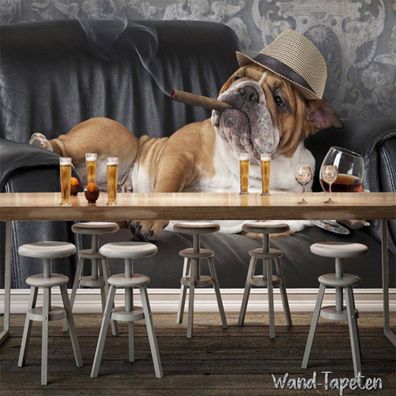 Vlies Fototapete Wandtapete Wandbilder Haustier Tier Pitbull 2258