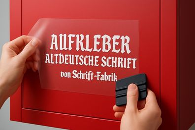 Aufkleber Altdeutsche Schrift