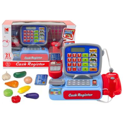 Spielkasse mit Barcode-Lesegerät und Rechner Sound und Licht Spielzeug