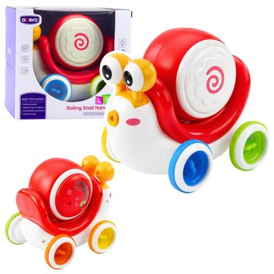 Interaktive Schneckentrommel, musikalisch-pädagogisch, rot