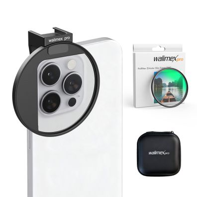 Walimex pro Filterhalter 67 mm Polfilter CPL Handykamera Cold Shoe Fotografie