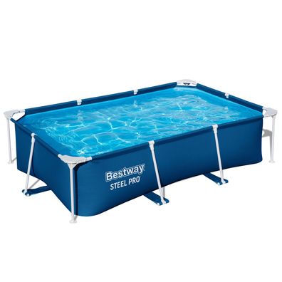 Steel Pro™ Frame Pool ohne Pumpe 259 x 170 x 61 cm, dunkelblau, eckig