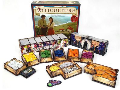 e-Raptor - Sortiereinsatz für Viticulture + Erweiterungen (Holz mit Print)