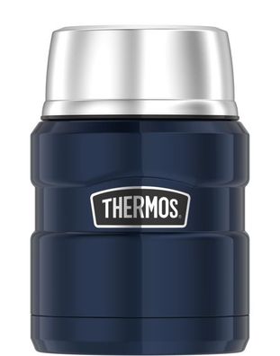 Thermos Stainless KING FOOD JAR 0,47 l Trinkflasche midnight blue polished | HAN