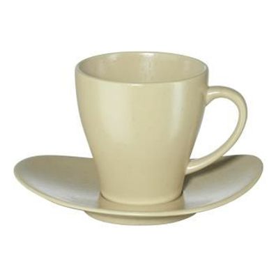 ASA Vorteilset 4 Stück cuba Tasse mit Unterer, panna nude 1224415 und Geschenk