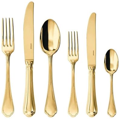 Sambonet Filet Toiras Edelstahl/PVD Gold Besteck 36 tlg. 52756G83
