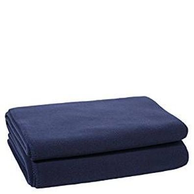 Zoeppritz Basis Soft-Fleece dark marina blanket 595 65% Polyester, 35% Viscose