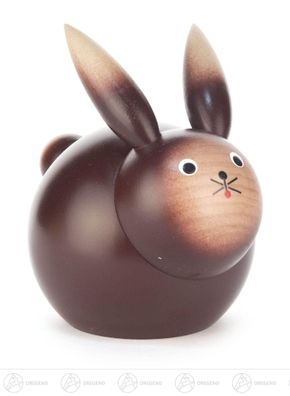 Hase mittelgroß, dunkelbraun Höhe = 8,5cm NEU Erzgebirge Osterhase Osterdeko