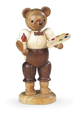 Bärensammelfigur Bärenmaler natur klein Höhe 10 cm NEU Bär Bärenfigur Dekoration